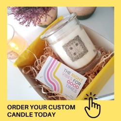 Personalized Hidden Message Candle