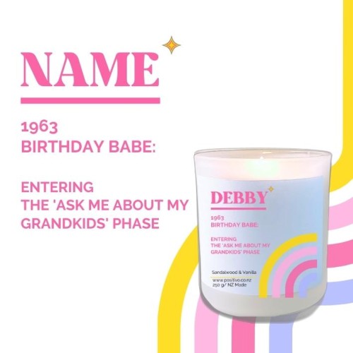 60th Birthday Gift | Personalised 60th Birthday Gift | Soy Wax Candle
